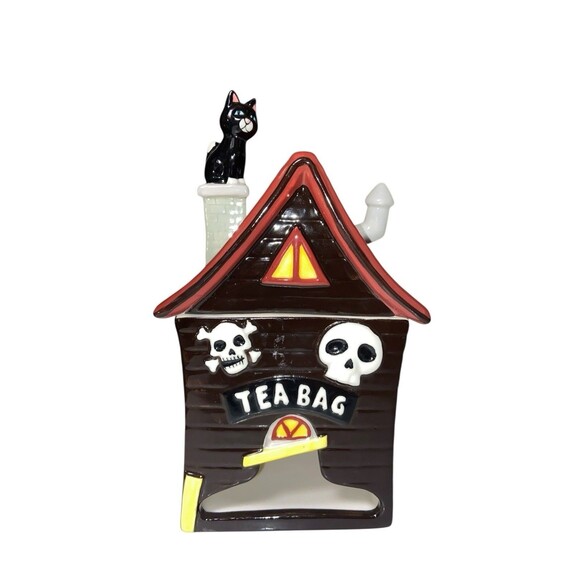 Cat On Roof Tea Bag Holder - Picture 2 of 6